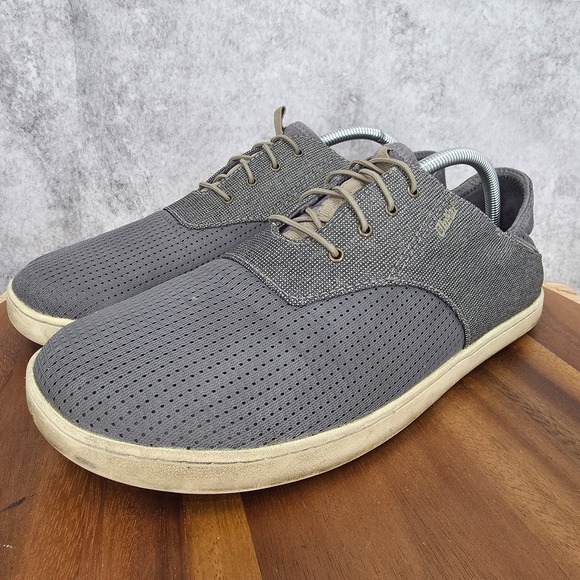 OluKai Nohea Moku Sneakers Men‎ 11 M Gray Slip On Comfort Casual Shoes Low Top main image 5